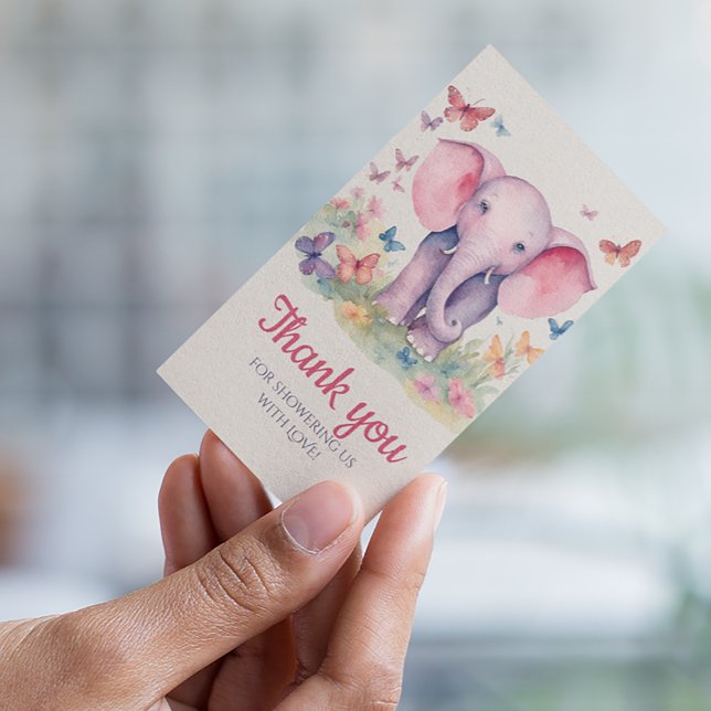 Baby shower  bébé éléphant Merci (Créateur téléchargé)