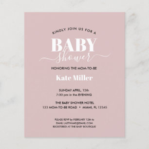 BABY SHOWER BLANC ET NOIR ROSE BOULEVERSÉ BUDGET