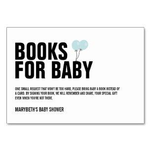 Baby shower Bleu Balloon Apportez Une Carte De Dem