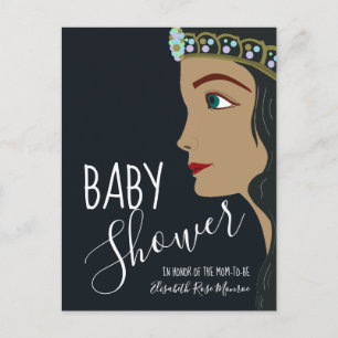 Baby shower bleu Princesse Invitation