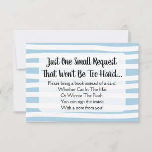 Baby shower Bleu Tiré En Bande Apporter Une Carte