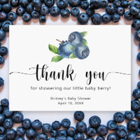Baby shower bleuets - merci
