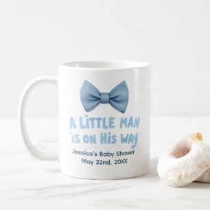Baby shower Blue Bow Cravate Petit Man Mug