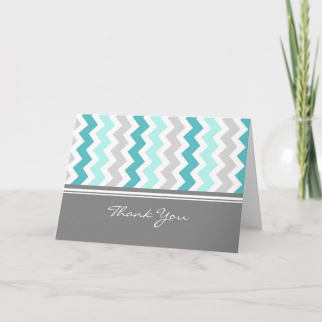 Baby shower Blue Grey Hostess Merci (Devant)