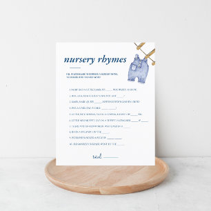 Baby shower Blue Jean   Nursery Rhymes Jeu