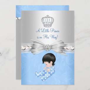 Baby shower Blue Little Prince Invitation
