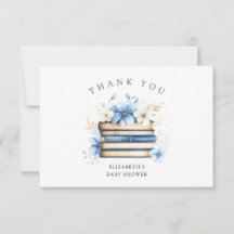Baby shower Blue Storybook Merci