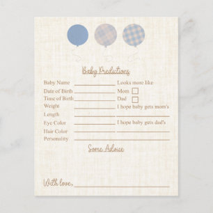 Baby shower Blue Teddy Bear Prédictions Et Conseil