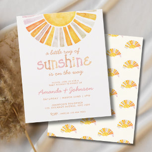 Baby-Shower Bohème Pas Cher Petit Rayon de Soleil