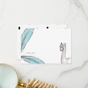Baby shower Boho Lama Merci Note