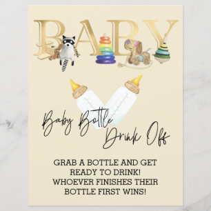 Baby shower Bouteille Boire de Chug Jeu
