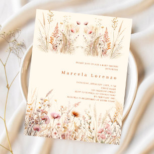 Baby shower budget de pêche à la crème fleur sauva