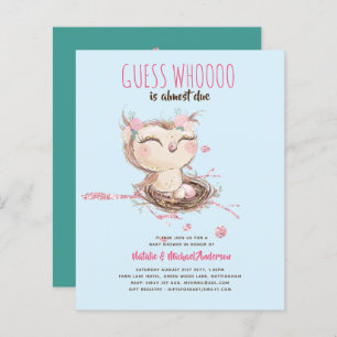 BABY SHOWER BUDGET OWL Devinez Qui A Presque Dû