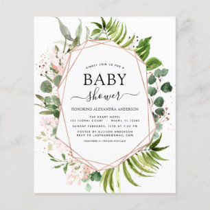 Baby shower budgétaire Eucalyptus Botanique Géomét