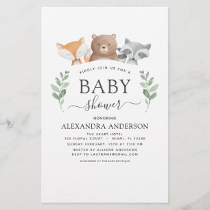 Baby shower budgétaire Eucalyptus des bois