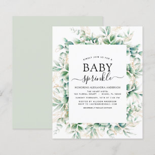 Baby shower budgétaire Saupoudrer Eucalyptus géomé