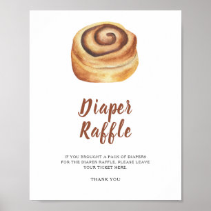 Baby shower Bun - affiche de tombola de couche