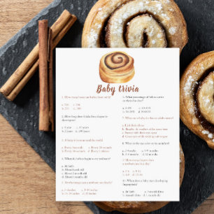 Baby shower Bun - Baby Trivia Jeu
