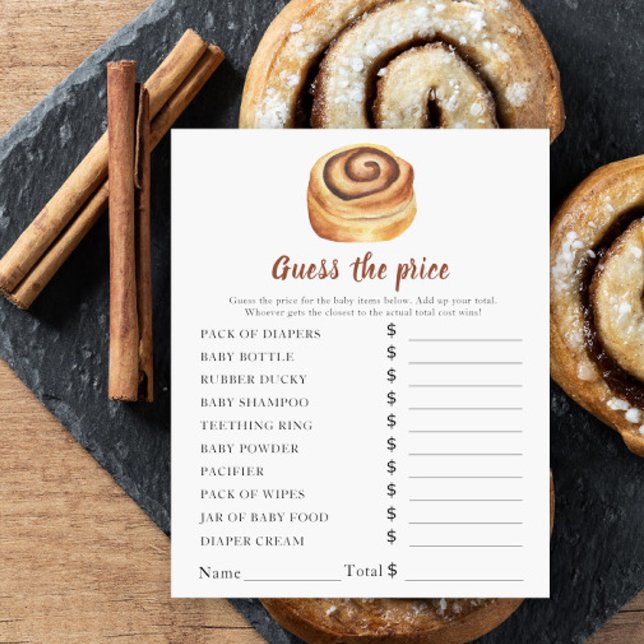 Baby shower Bun - Jeu de devinette de prix (Créateur téléchargé)