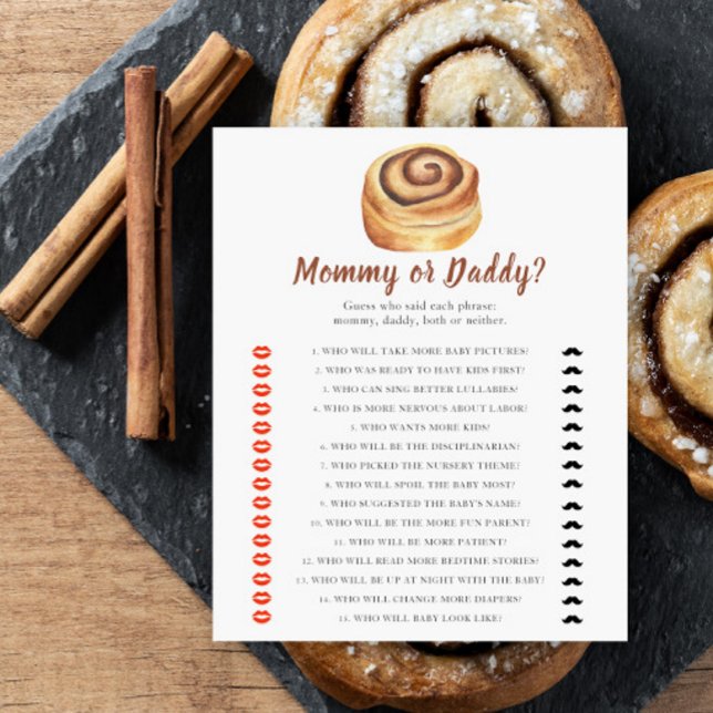 Baby shower Bun - jeu maman ou papa (Créateur téléchargé)