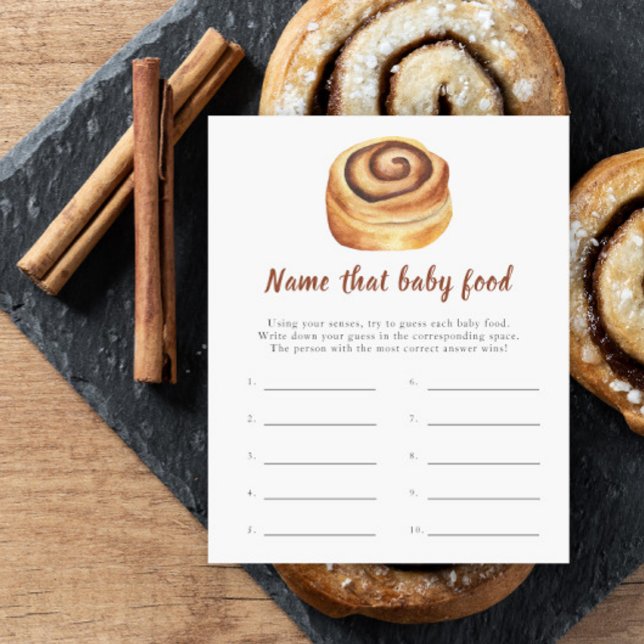 Baby shower Bun - Nommez cette nourriture pour béb (Créateur téléchargé)
