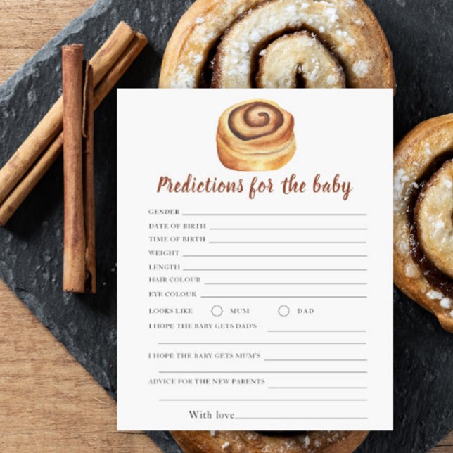 Baby shower Bun - prédictions et conseils bébé (Créateur téléchargé)