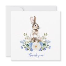 Baby shower Bunny Merci Cartes