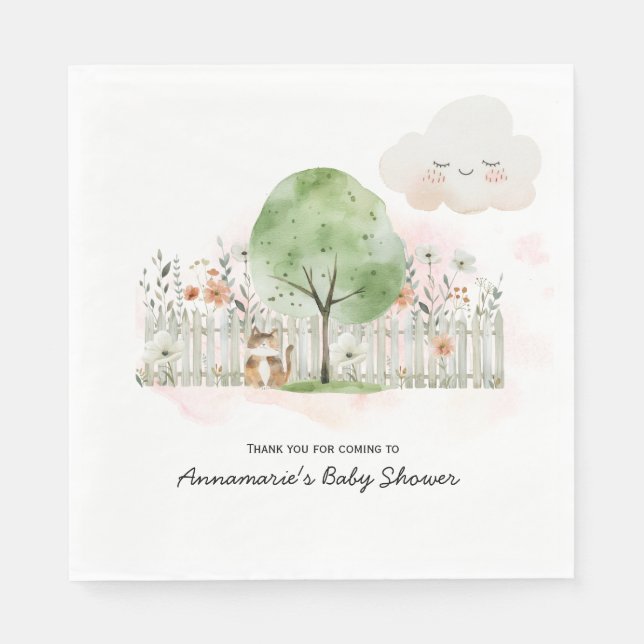 Baby shower C neutre | Serviette en Papier (Devant)