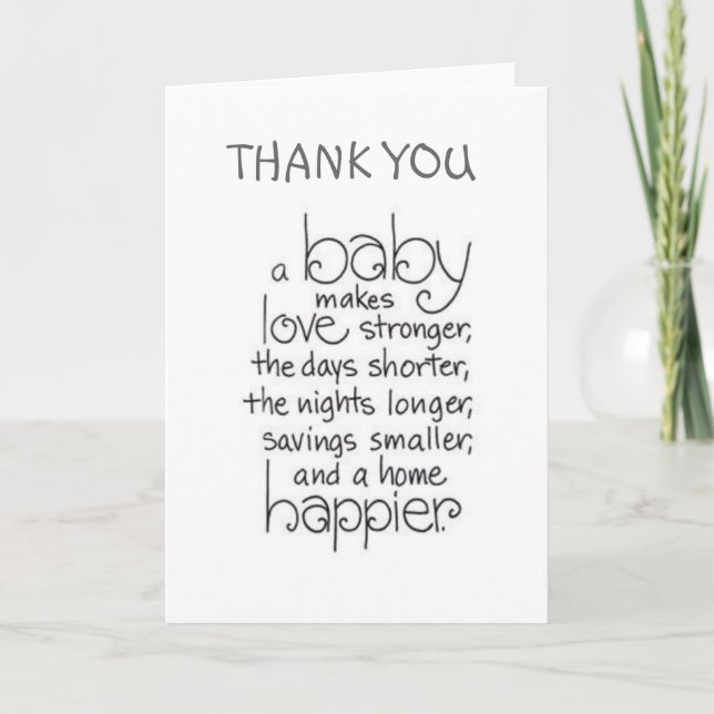 BABY SHOWER / CADEAU MERCI AVEC AMOUR BÉBÉ (Devant)