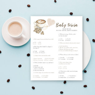 Baby shower café - Baby Trivia Jeu