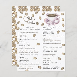 Baby shower café - Baby Trivia Jeu