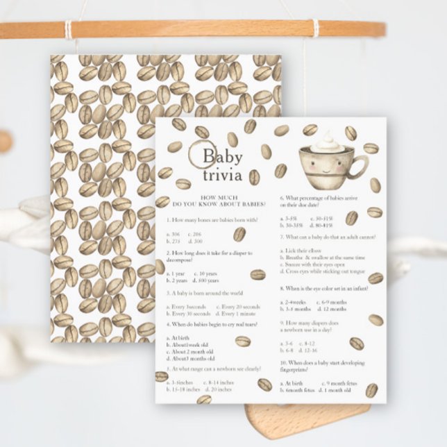 Baby shower Café bébé - Jeu de quiz bébé (Créateur téléchargé)
