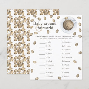 Baby shower café - Jeu bébé autour du monde