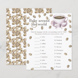 Baby shower café - Jeu bébé autour du monde