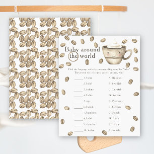 Baby-shower café - Jeu bébé autour du monde