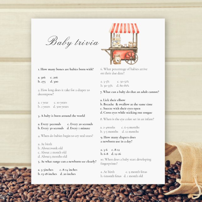 Baby shower café - Jeu de trivia pour bébé (Créateur téléchargé)