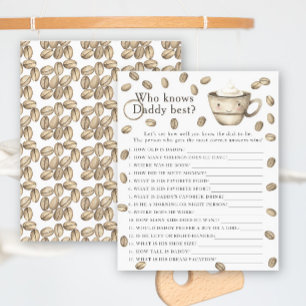 Baby shower café - Jeu Qui connaît le meilleur pap