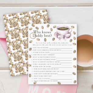 Baby shower café - Jeu Qui connaît le mieux papa