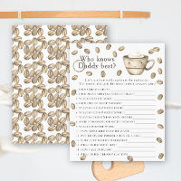 Baby-shower café - Jeu Qui connaît le mieux papa