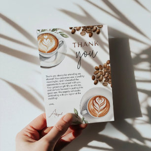 Baby Shower Café - L'amour est dans la tasse Merci