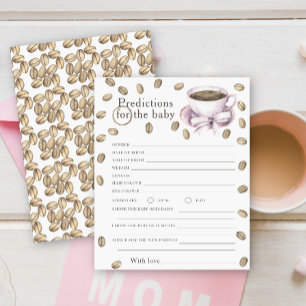 Baby shower café - prédictions et conseils bébé