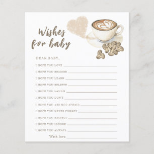 Baby shower café - voeux pour bébé