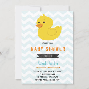 Baby shower canard invitation fête anniversaire