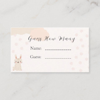 Baby shower Candy Guider Cartes de jeu