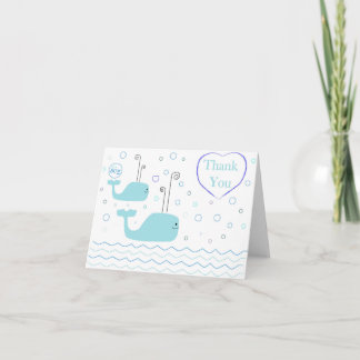 Baby shower - carte de remerciements (garçon)