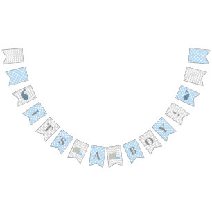 Baby shower c'est des drapeaux d'une étamine de