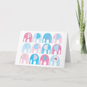 Baby shower - C'est une carte de voeux pour filles