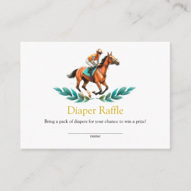 Baby shower Cheval de verdure Cartes de chapeau (Devant)