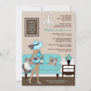 Baby shower Chic Modern Mom Invitation
