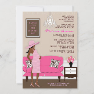 Baby shower Chic Modern Mom Invitation